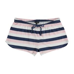 Cozy Zoe Womens Stripes Pajama Shorts, Blue, NWT